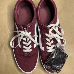 Burgundy Vans Old Skool